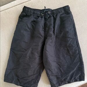 Black Drawstring Shorts